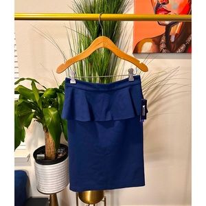 NWT Alice + Olivia Natasha peplum pencil skirt - Size 6